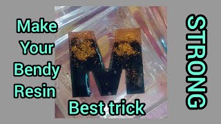 How to fix bendy resin tresinrickseasyresin resinart diy [upl. by Vedette]