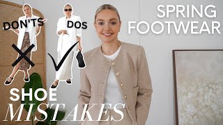 DOS amp DONTS OF SPRING FOOTWEAR  THE SPRING SHOES YOU NEED amp how to style them [upl. by Thynne]