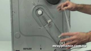 How to Fit a Replacement Clothes Dryer Belt Blower Part [upl. by Elset]