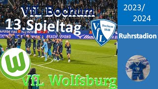 Kein Jagdrevier für das Wolfsrudel VfL Bochum VfL Wolfsburg 13Spieltag 2324 [upl. by Shig474]