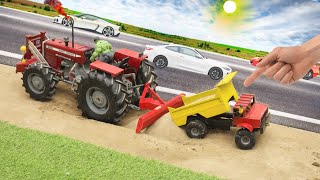 Top DIY tractor making  DIY mini Dumper truck loading  mini star 786 [upl. by Jonell]