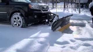 Home Plow by Meyer ElectricallyPowered Plow  Auto Angling System Wireless Control Model 24000 [upl. by Enimisaj531]