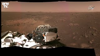 Les images historiques et le tout premier son enregistré sur Mars par le rover Perseverance [upl. by Enajyram]