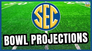 SEC Football Updated Bowl Projections CFP Predictions New Years Six Bowls More [upl. by Guillaume]