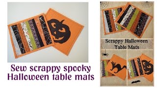 Halloween placemats video [upl. by Hannie]