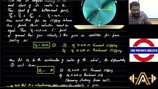 2023 08 17 ROTATION INSTANTANEOUS AXIS AND ROLLING LECTURE 3 [upl. by Walston]