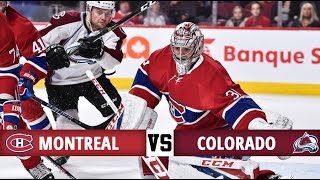 Montreal Canadiens vs Colorado Avalanche  Season Game 28  Highlights 101216 [upl. by Trever8]