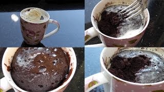 Saftiger NUTELLASchoko Tassenkuchen in 5 Minuten [upl. by Aneetsirk569]