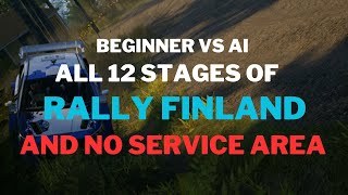 EA WRC  All 12 stages of Rally Finland without Service Against AI [upl. by Cami594]