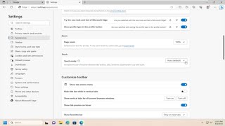 How to Enable Touch Mode in Microsoft Edge Guide [upl. by Nnylirehs]
