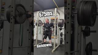 675LBS SQUAT FOR REPS  Backdowns Powerlifting Nationals Prep  Leg Day [upl. by Kenzi]