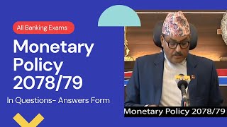 Monetary Policy 207879।। मौद्रिक नीति २०७८७८।। Possible QuestionsAnswers [upl. by Cyb]