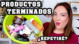 Productos TERMINADOS ¿repetiré Cuidado facial cabello maquillajeetc [upl. by Ezirtaeb88]