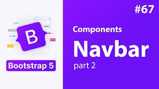 67  bootstrap 5  components  navbar  part 2 [upl. by Dudden478]