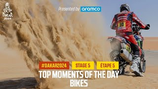 Bikes and Quads Top moments  Stage 5  Dakar2024 [upl. by Teeniv1]