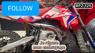 Problème d’embrayage sur DIRT 125 RFZ 2019 problème résolu 🫡🫡 [upl. by Hahsi]