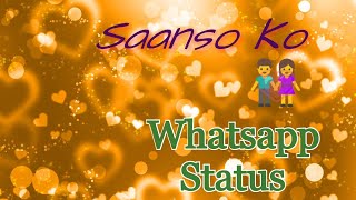 Saanson Ko Jeene Ka Whatsapp Status ❤❤ [upl. by Lehcar863]