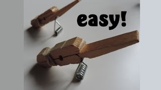 How to Make A Clothespin Toothpick Gun Full HD [upl. by Prasad]