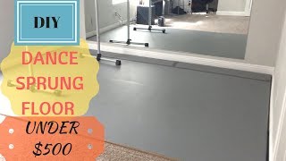 DIY Dance Sprung Floor over carpet  Use it for Dance Ballet Yoga Gym Weights [upl. by Lustig258]