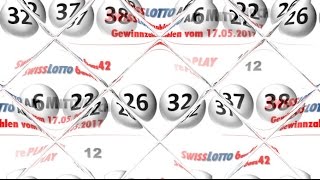 Swiss Lotto am Mittwoch Lottozahlen amp Quoten vom 17052017 [upl. by Bryner]