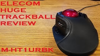 Elecom MHT1URBK Huge Trackball Review [upl. by Kreegar125]