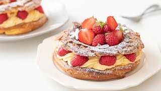 いちごのパリブレストの作り方 Strawberry ParisBrest｜HidaMari Cooking [upl. by Llenwad746]