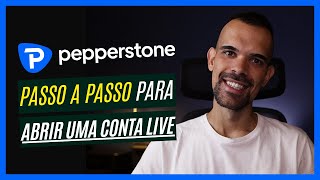 Como criar CONTA REAL na PEPPERSTONE  PASSO A PASSO ATUALIZADO [upl. by Eybbob190]