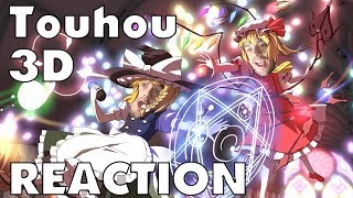 REACTING TO 3D TOUHOU BATTLES  Touhou 3D Marisa vs Flandre [upl. by Cazzie]