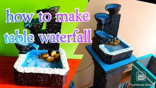 How to makequot table waterfallquot very easy2020 [upl. by Amuwkuhc]