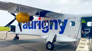 FULL 25 Mile Flight Aurigny Dornier 228200NG Alderney ACI to Guernsey GCI [upl. by Jobie236]