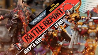 New Presenter Adepta Sororitas vs Genestealer Cults  Warhammer 40000 Battle Report [upl. by Aker]