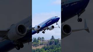 Boeing Company 737 MAX 10 Testbed Takeoff From KBFI airplane aviation boeing seattle 737max [upl. by Asle]