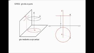 1SISTEMA DIÉDRICO GIRO DE UN PUNTO [upl. by Elletse251]