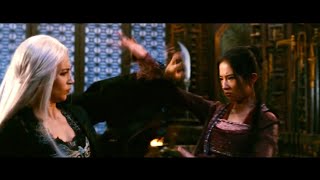 The Forbidden Kingdom  Golden Sparrow vs Ni Chang Fight Scene [upl. by Rouvin]