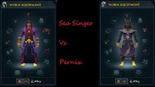 XStark1ll3rXs Runescape Armour Comparison Virtus Vs Sea Singer [upl. by Ecirtemed884]