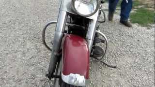 1950 HarleyDavidson Panhead HydraGlide pt 1 [upl. by Corson]