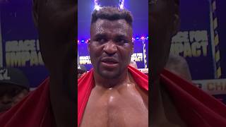 🥹 Emotional Francis Ngannou interview after defeating Renan Ferreira at battleofthegiants [upl. by Archer]