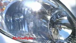 How Headlight Restoration Clean amp Restore Toyota Matrix Yellow Cloudy Headlights [upl. by Rajewski371]