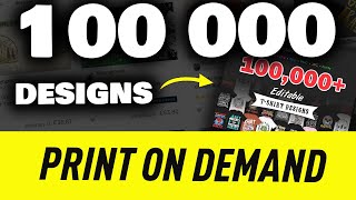 Print On Demand  100 000 designs en claquant des doigts 🤘 [upl. by Siri]