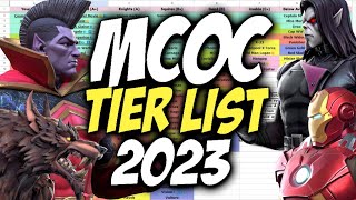 MCOC Tier List  Best Champions In Marvel Contest Of Champions  2023 [upl. by Rosalia]