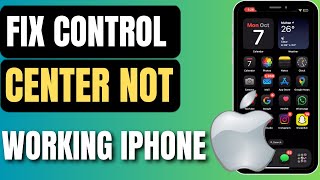 How To Fix Control Center Not Working iPhone iOS 18  Easy Guide [upl. by Bowlds]