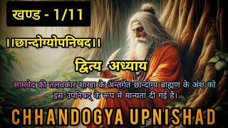 chhandogya upnishad  छान्दोग्योपनिषद  द्वित्य अध्याय  खण्ड  111 Upanishads [upl. by Ajssatan369]