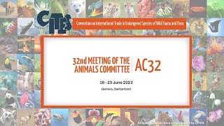 32nd Meeting of the CITES Animals Committee  Afternoon June 19 [upl. by Medor]