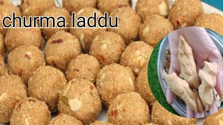 Churma laddu recipe Ganesh chaturthi special churma laddu 😍😍🤤👌 [upl. by Schafer]