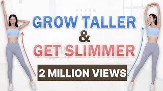 BECOME TALLER amp GET SLIMMER 11 MIN FULL BODY EXERCISES ROUTINES TO GROW TALLER AT HOME Shrilyn [upl. by Alguire]