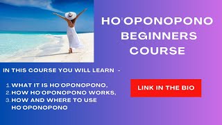 HOOPONOPONO Beginners Course Link in Bio [upl. by Cedar363]