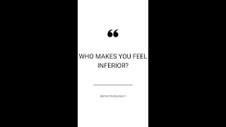 Is time to stop ✋ letting people make you feel inferior [upl. by Deyas681]