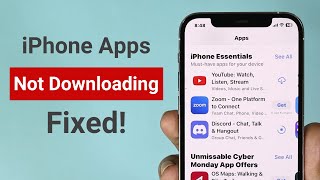 FIXED  Apps Not Downloading in iPhone [upl. by Norah]