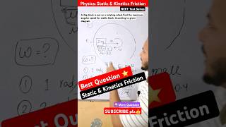 🔥 NEET Question Static and Kinetics Friction Class 11 Physics Force of Friction neet shorts viral [upl. by Haelhsa]