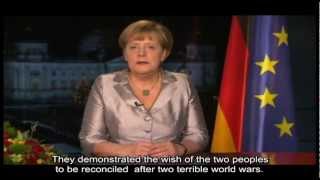 Merkel 2013 New Years Speech English [upl. by Imehon]